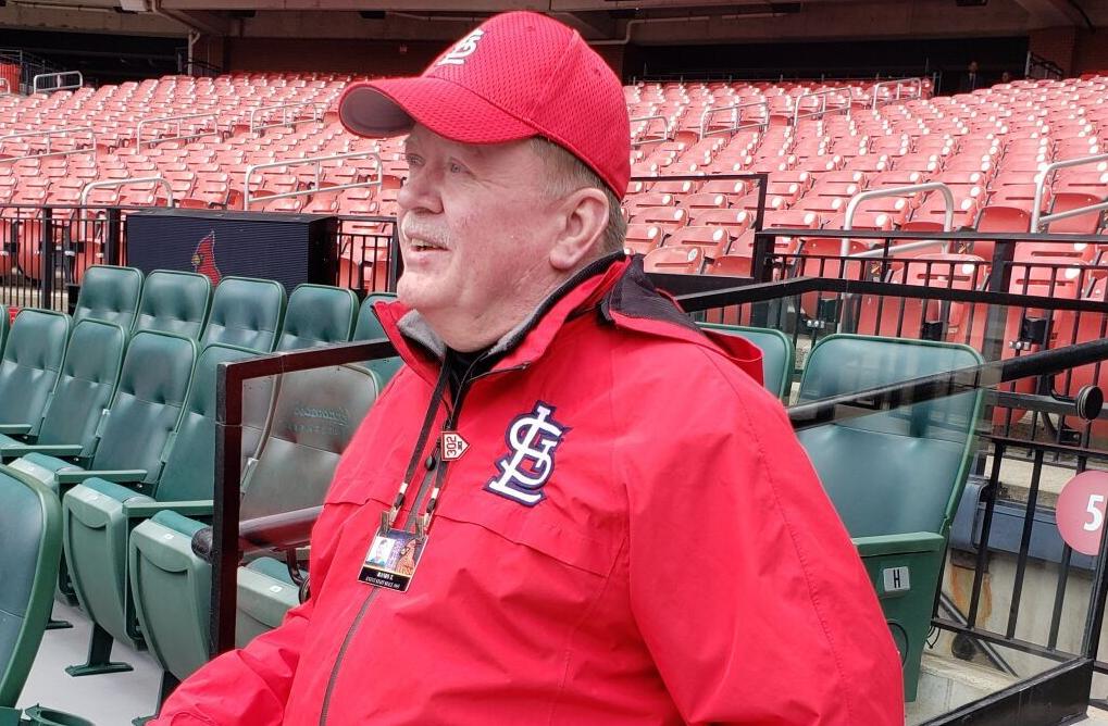 Longtime Busch Stadium usher Kevin Thomas